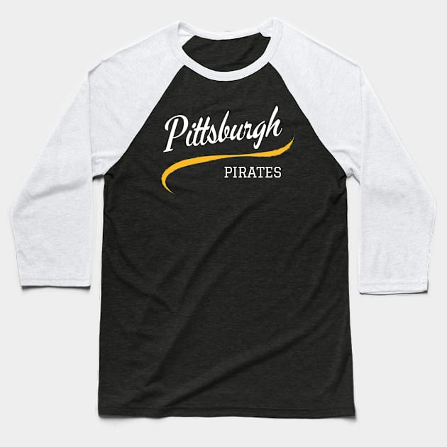 Pirates Retro Baseball T-Shirt by CityTeeDesigns